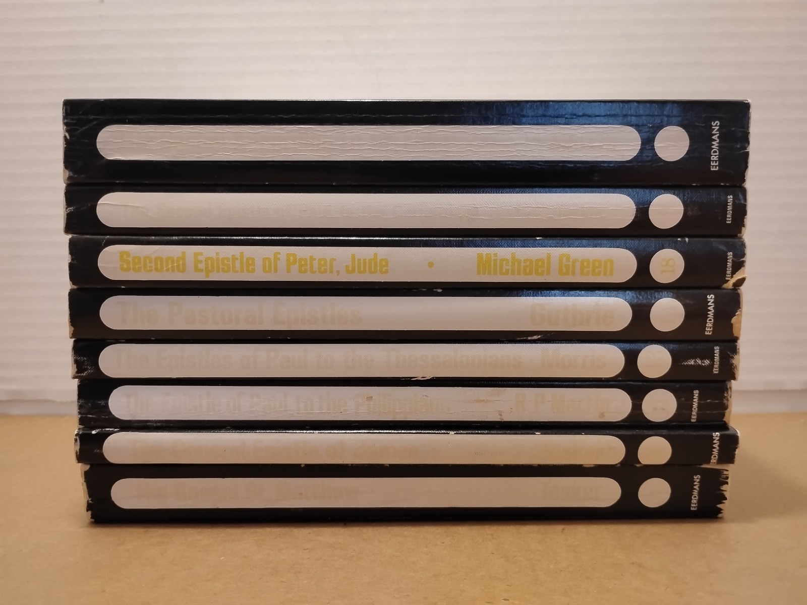 Tyndale New Testament Commentaries (8) Vol. Lot Eerdmans Bible Study Mixed Set