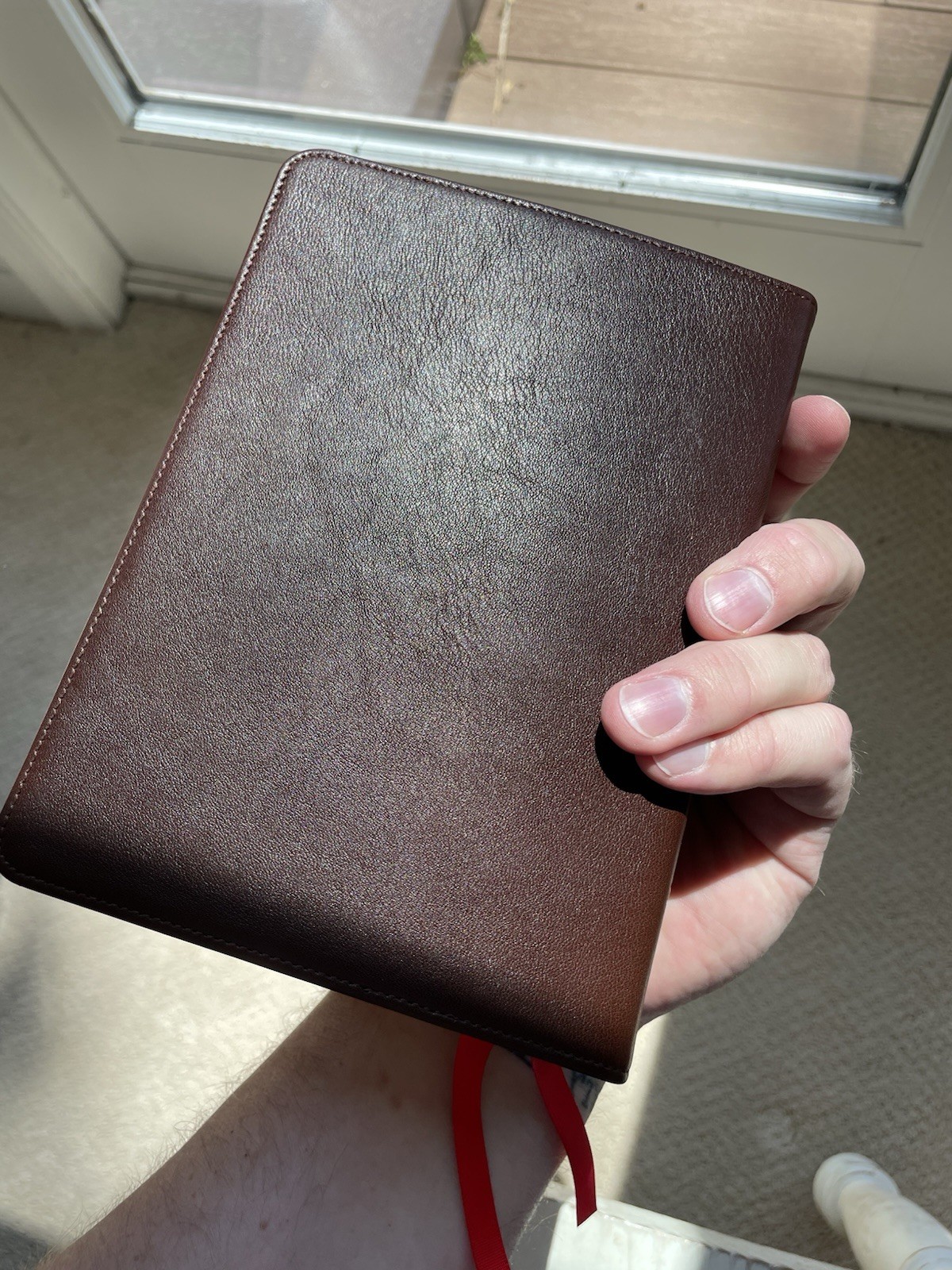 Rare Cambridge NKJV Clarion Bible Pilot Binding, Brown Edge-Lined Calfskin!
