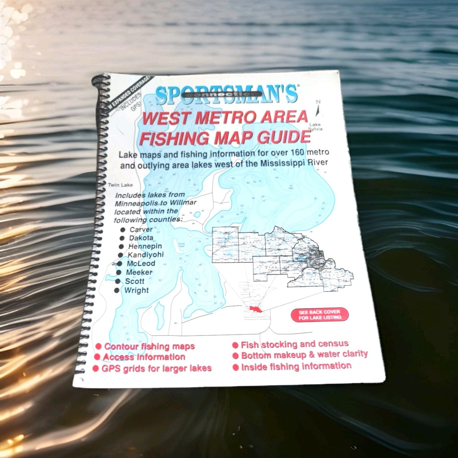 Minnesota West Metro Area Fishing Map Guide Sportsmans Connection 2001 Lake Maps