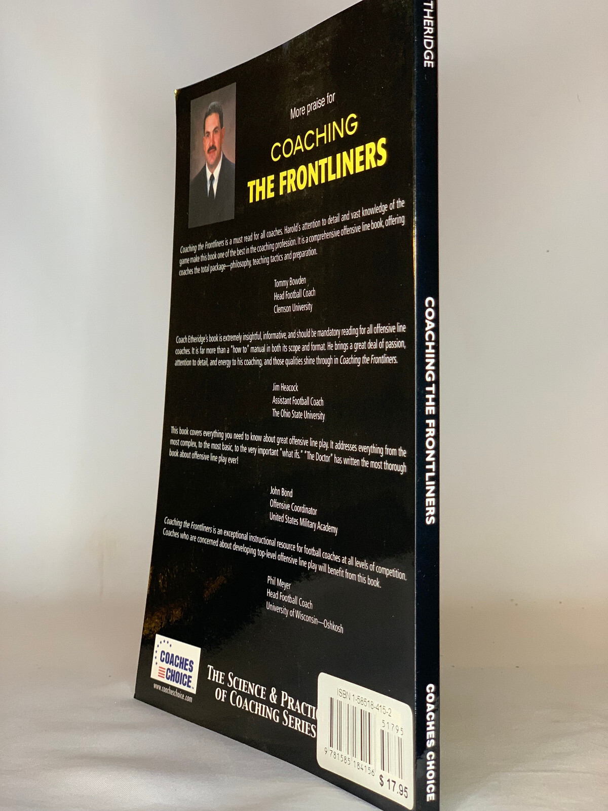 Coaching The Frontliners, by Harold Etheridge – 2001 – Coaches Choice – PB