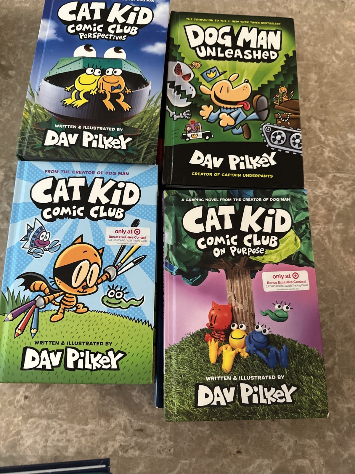 DOG MAN Series Complete Collection Set Books Dav Pilkey HC Hardcover Books Cat