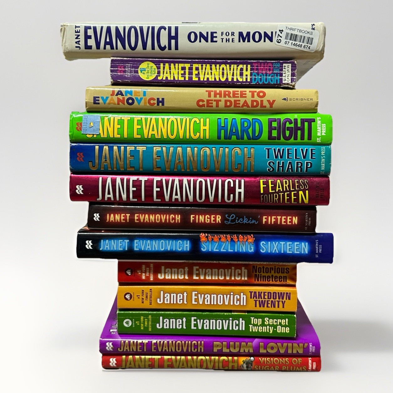 Lot 13 Janet Evanovich Stephanie Plum 1 2 3 8 12 14 15 16 19 20 21 + Asst Books