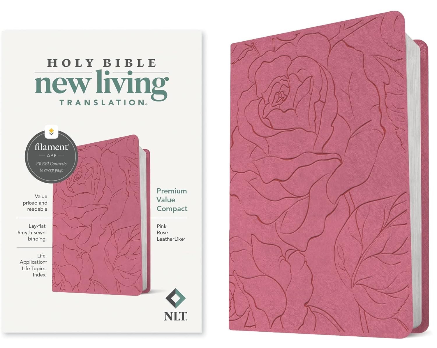 NLT Large Print Premium Value Thinline Bible, Filament Enabled