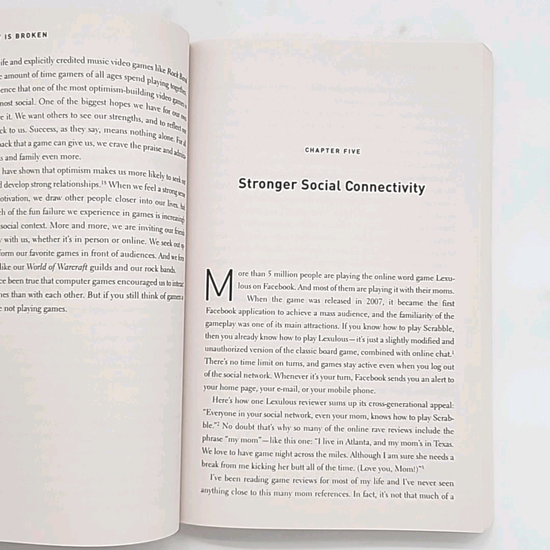 Reality Is Broken By Jane McGonigal FIRST EDITION THUS Paperback Book 2011