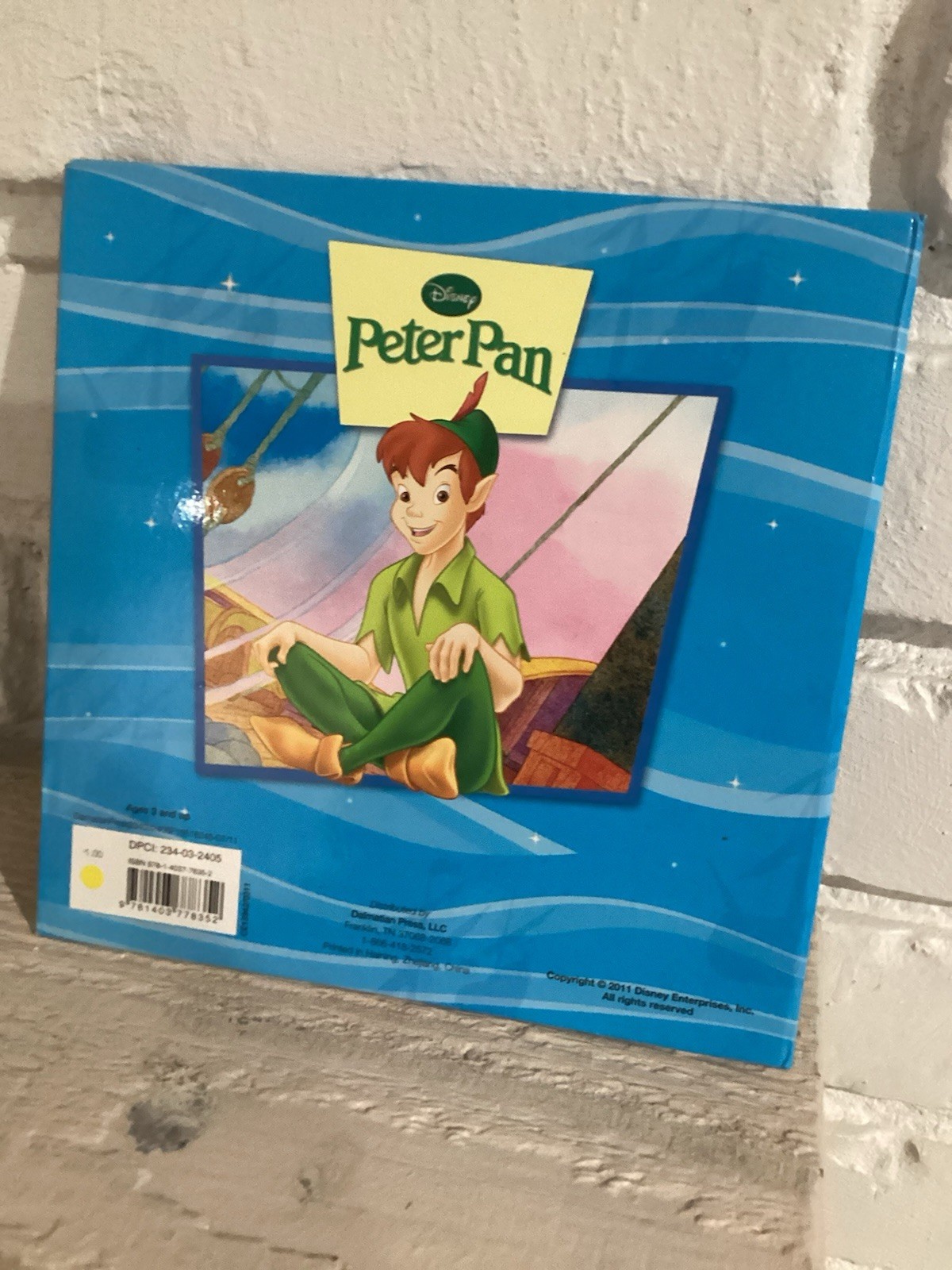 Disney Peter Pan Dalmatian Press Hard Cover Book Pre Owned HC