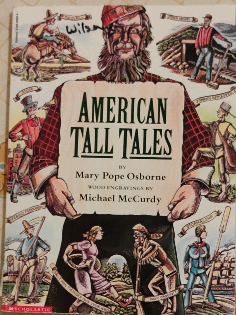 Mary Pope Osborne American Tall Tales TPB Scholastic Illustrated Inscribed
