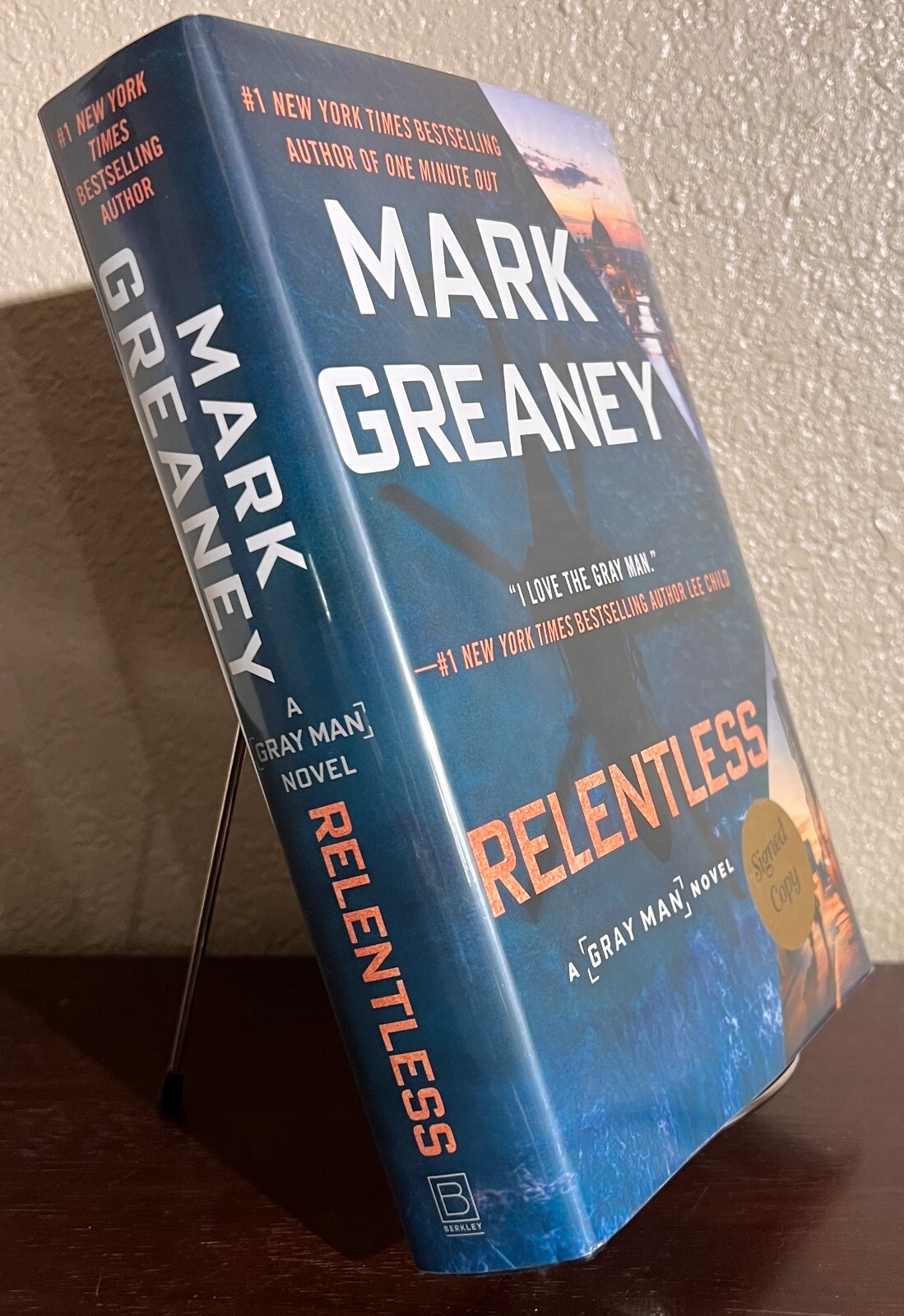 SIGNED ~ Gray Man: RELENTLESS by Mark Greaney (2021, Hardcover) 1st/1st