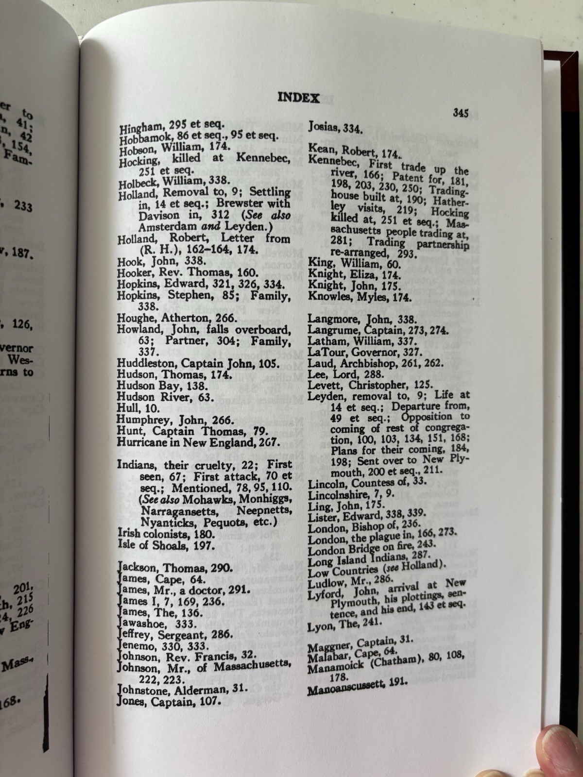 Bradford’s History of the Plymouth Settlement 1608-1650; Scholar Select; 349 pgs