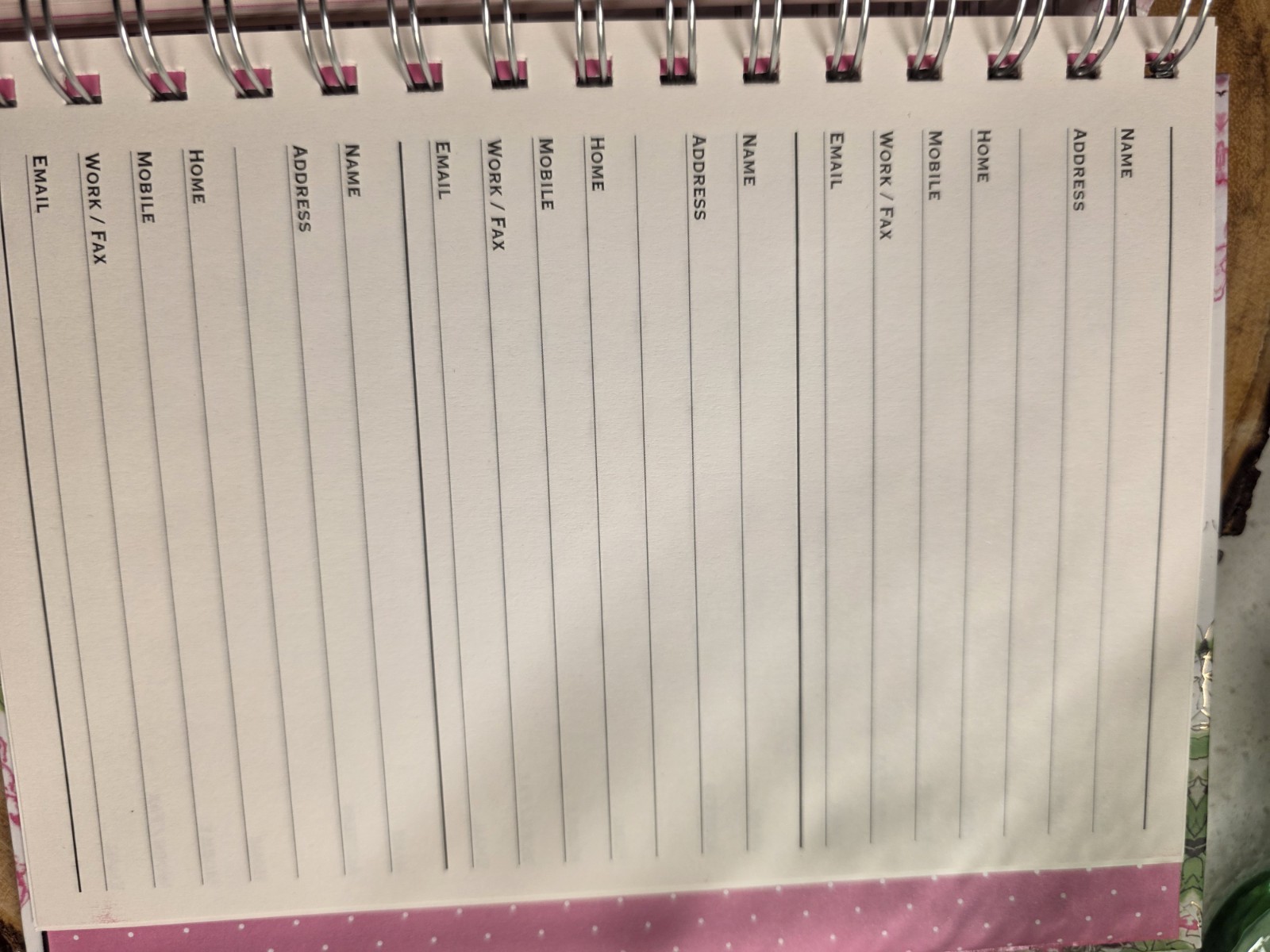 Rose Garden Large Address Book – Hardcover-spiral By Peter Pauper Press