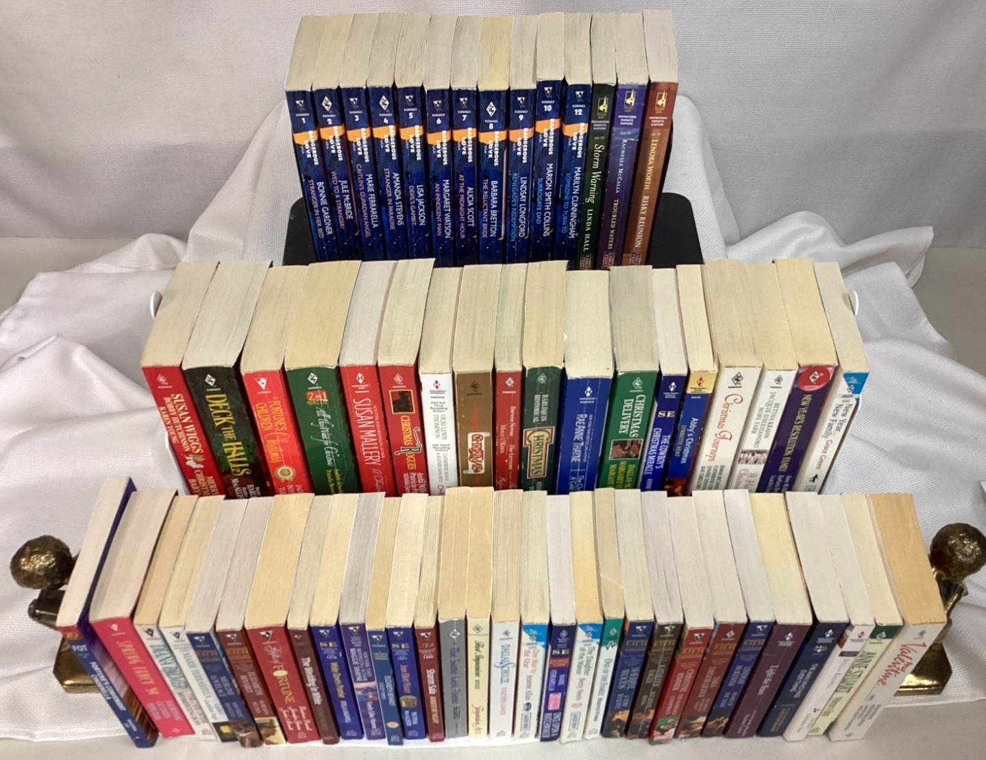 LOT OF 62 MISC HARLEQUIN/SILHOUETTE ROMANCE BOOKS~PB~Christmas/DangerousToLove +