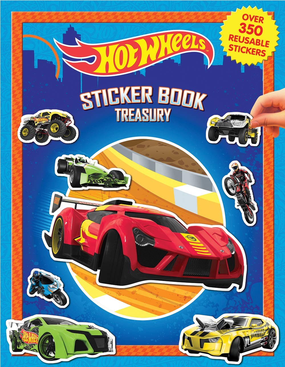 Hot Wheels Sticker Book Treasury – Activity Books for kids, 350 reusable sti…