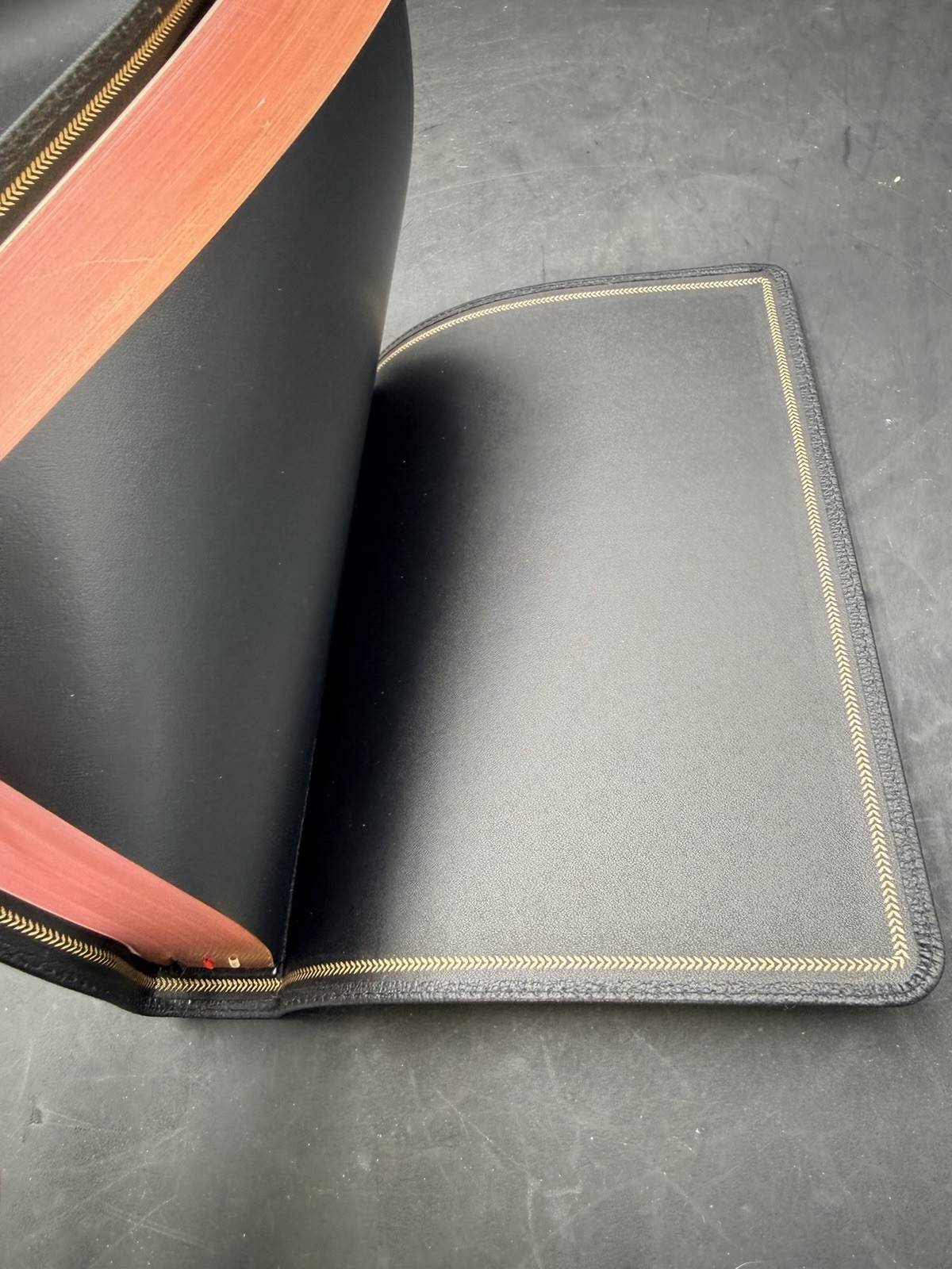 LSB, Handy Size, ICR Red Letter – Premium Black Goatskin