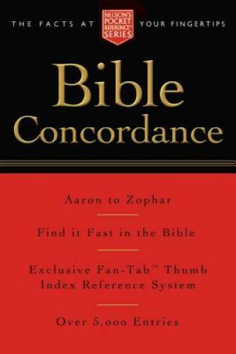 Pocket Bible Concordance: Nelson’s Pocket Reference Series – Paperback – GOOD