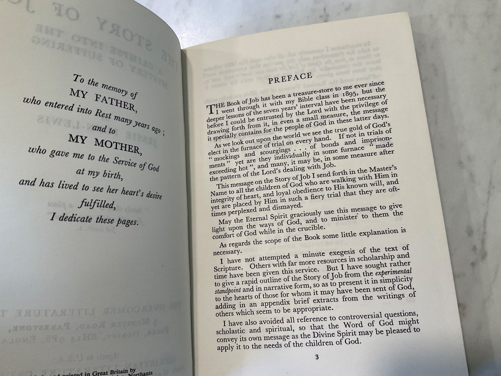 The Story of Job by Jessie Penn Lewis Keswick