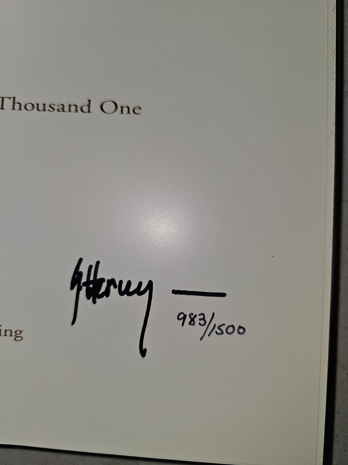 G. Harvey The Western Series 2001 Hardcover Art Book Signed 983/1500