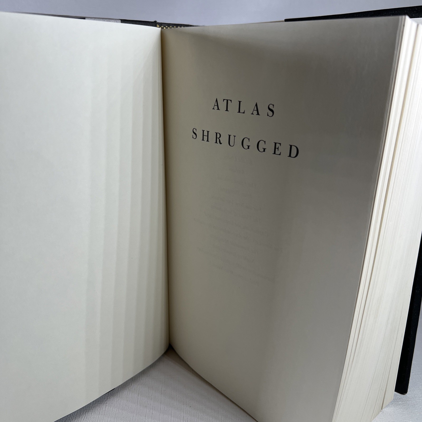 Atlas Shrugged Ayn Rand – 35th Anniversary Ed HB DJ 1st print VG Cond MB