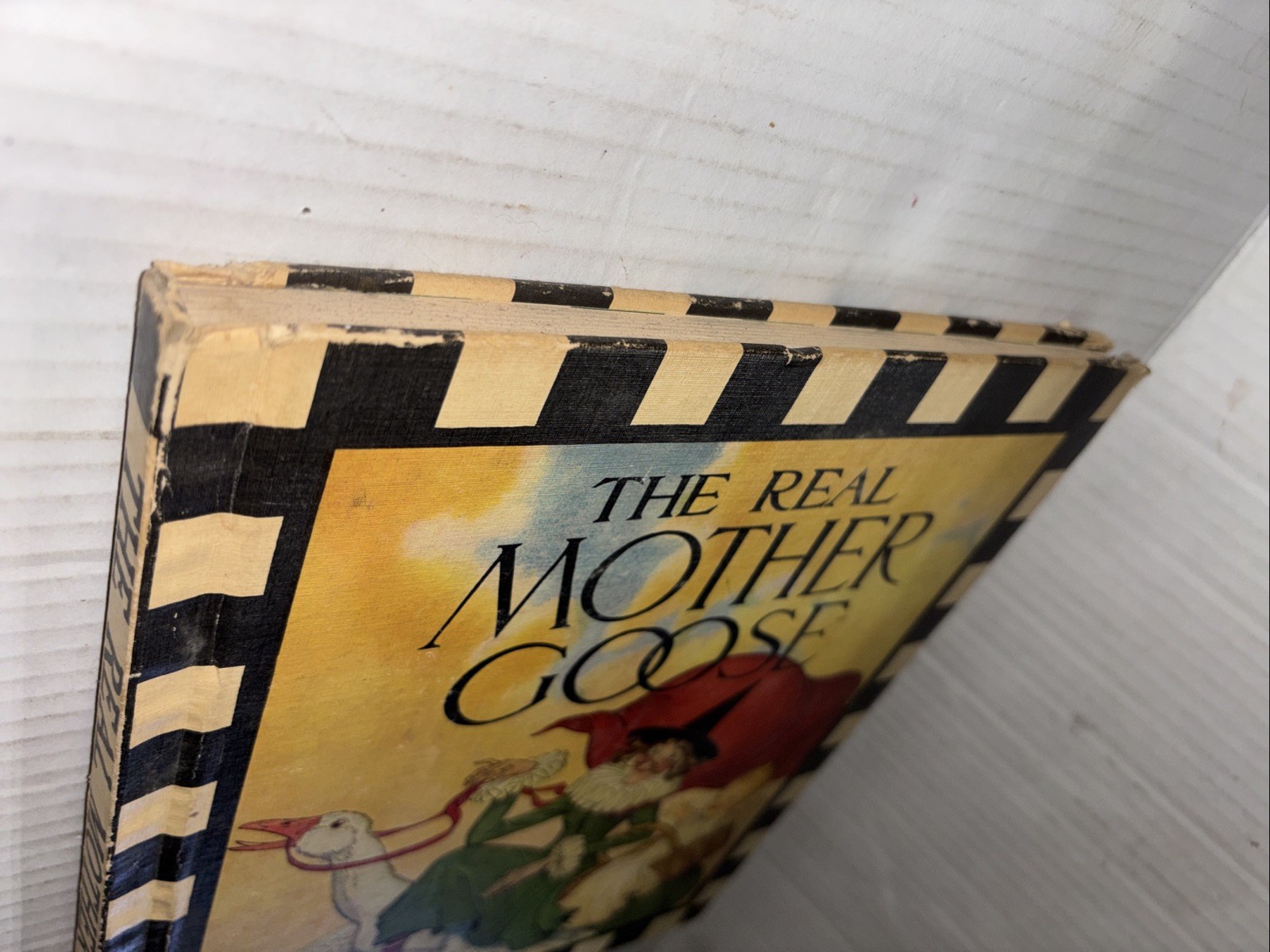 Vintage 1966 The Real Mother Goose Hardcover Nursery Rhymes Book 12×9.25″