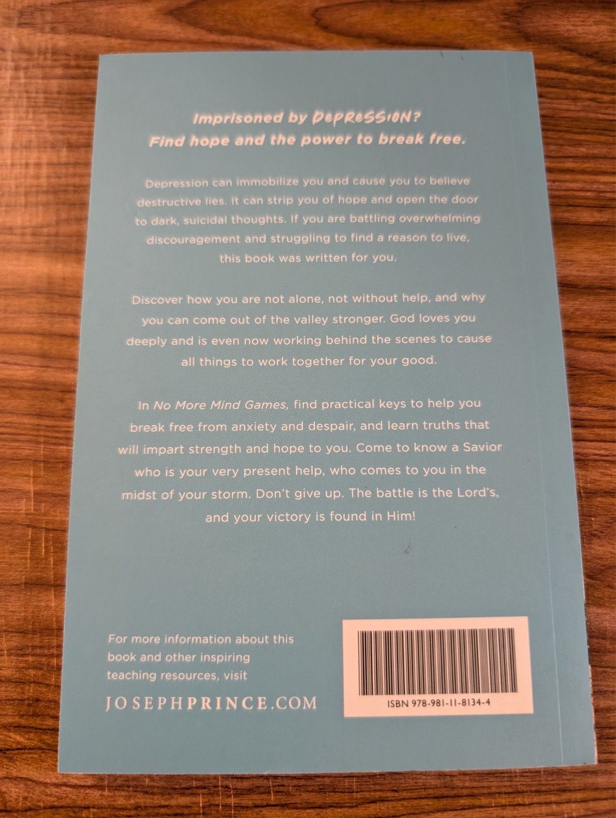 No More Mind Games Joseph Prince 2018 First Edition Self-Help Christian Joseph