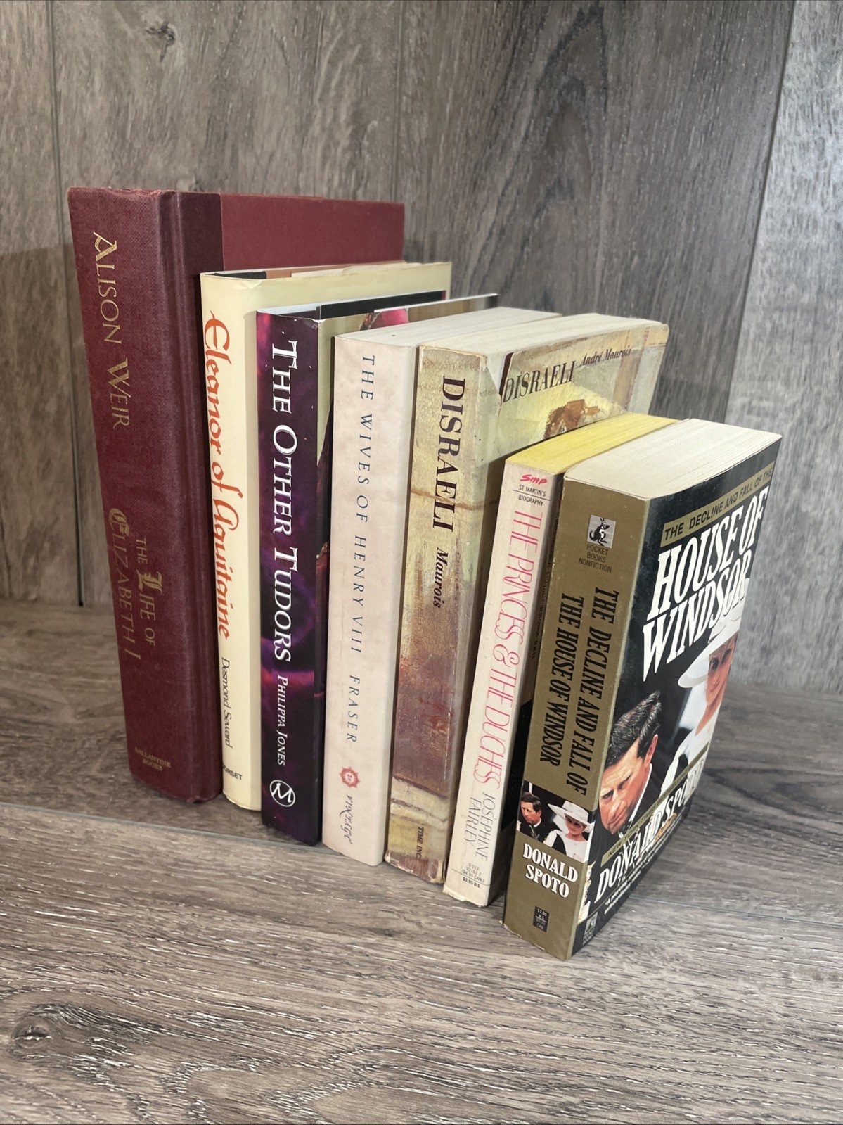 Tudor & British Royalty Book Lot Of 7 – Elizabeth I, Henry VIII, Eleanor, More