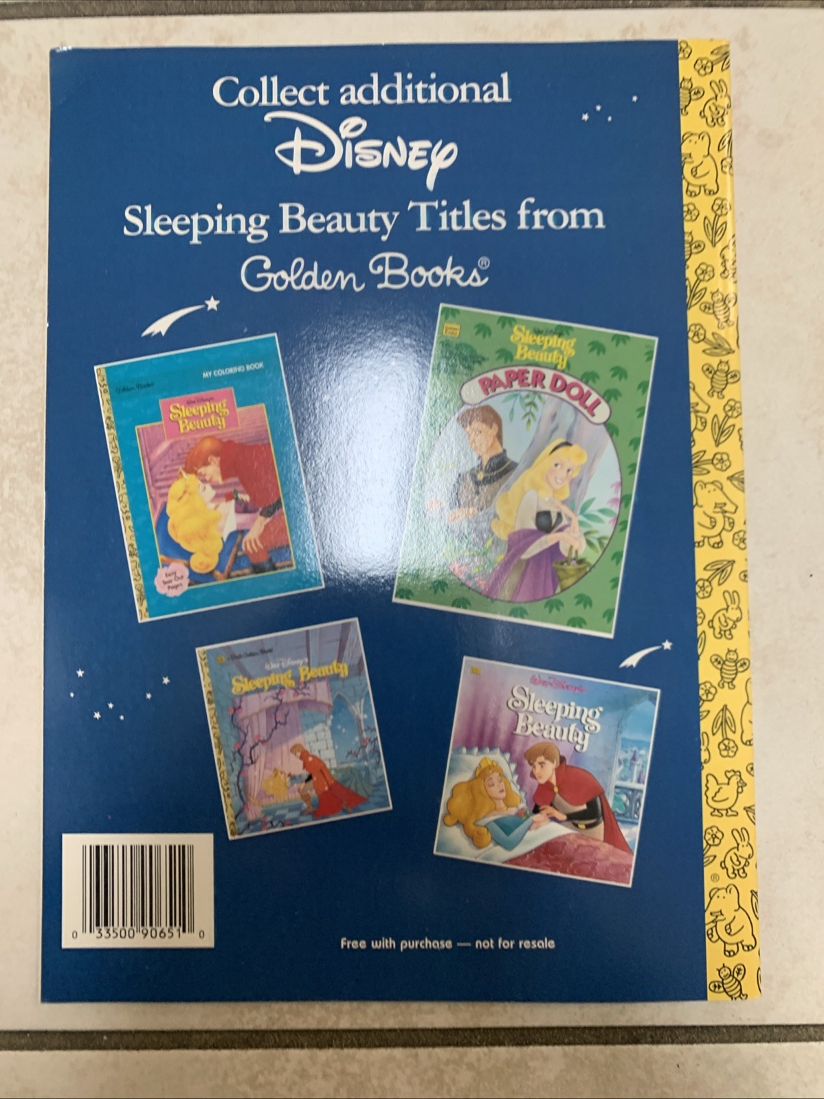 Sleeping Beauty Coloring Book Disney Golden Books Video Promo 1997 Unused