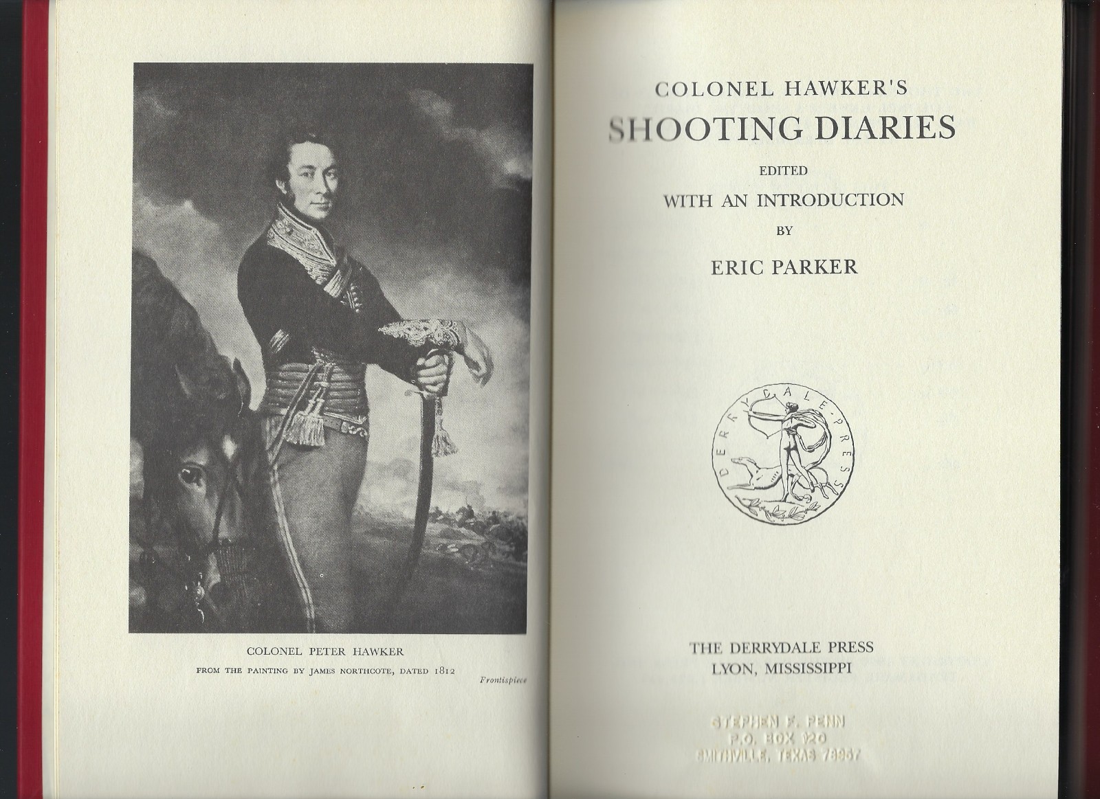 Colonel Hawker’s Shooting Diaries – Edited with an Introduction by Eric…