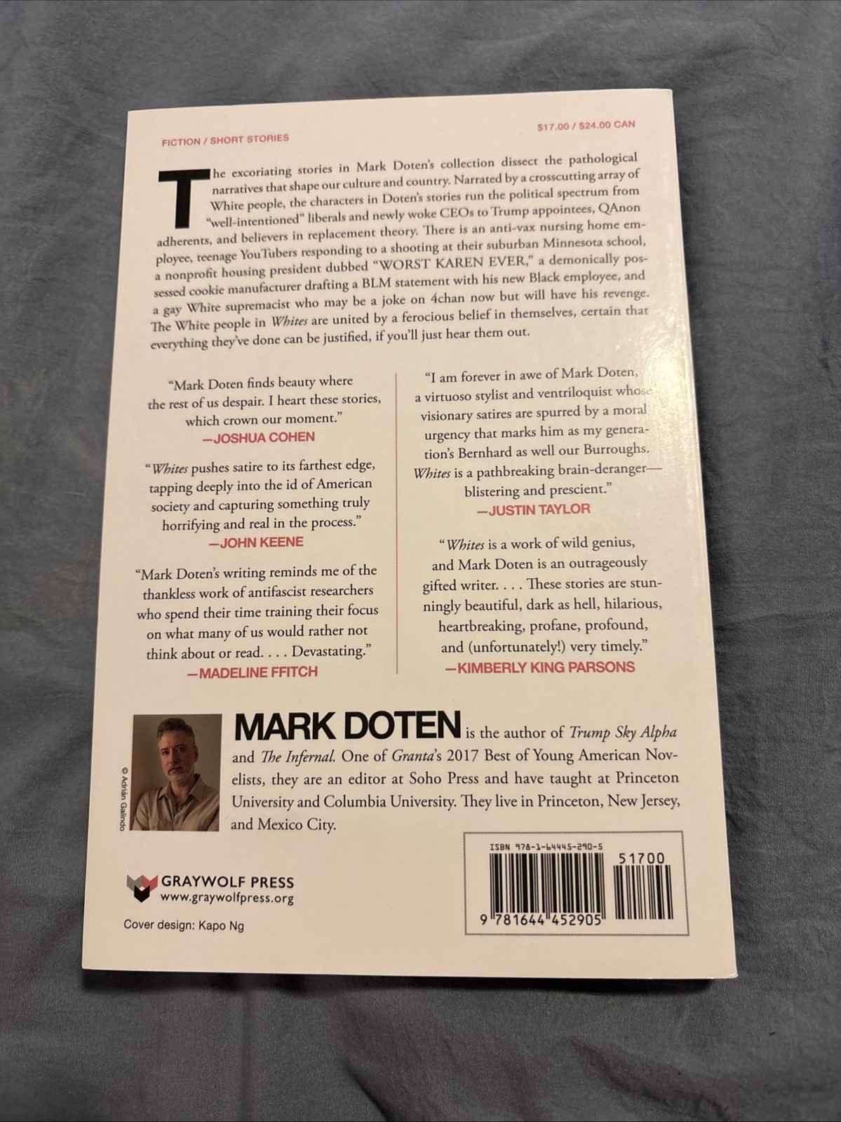 Whites: Stories by Mark Doten-Like New-Trade Paperback-Free Shipping