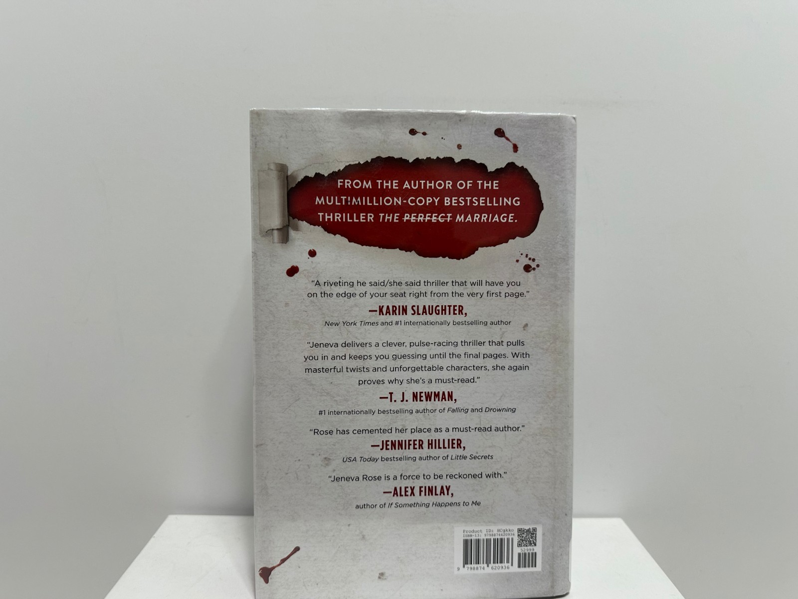 Jeneva Rose The Perfect Divorce Hardcover Thriller Fiction Novel, English