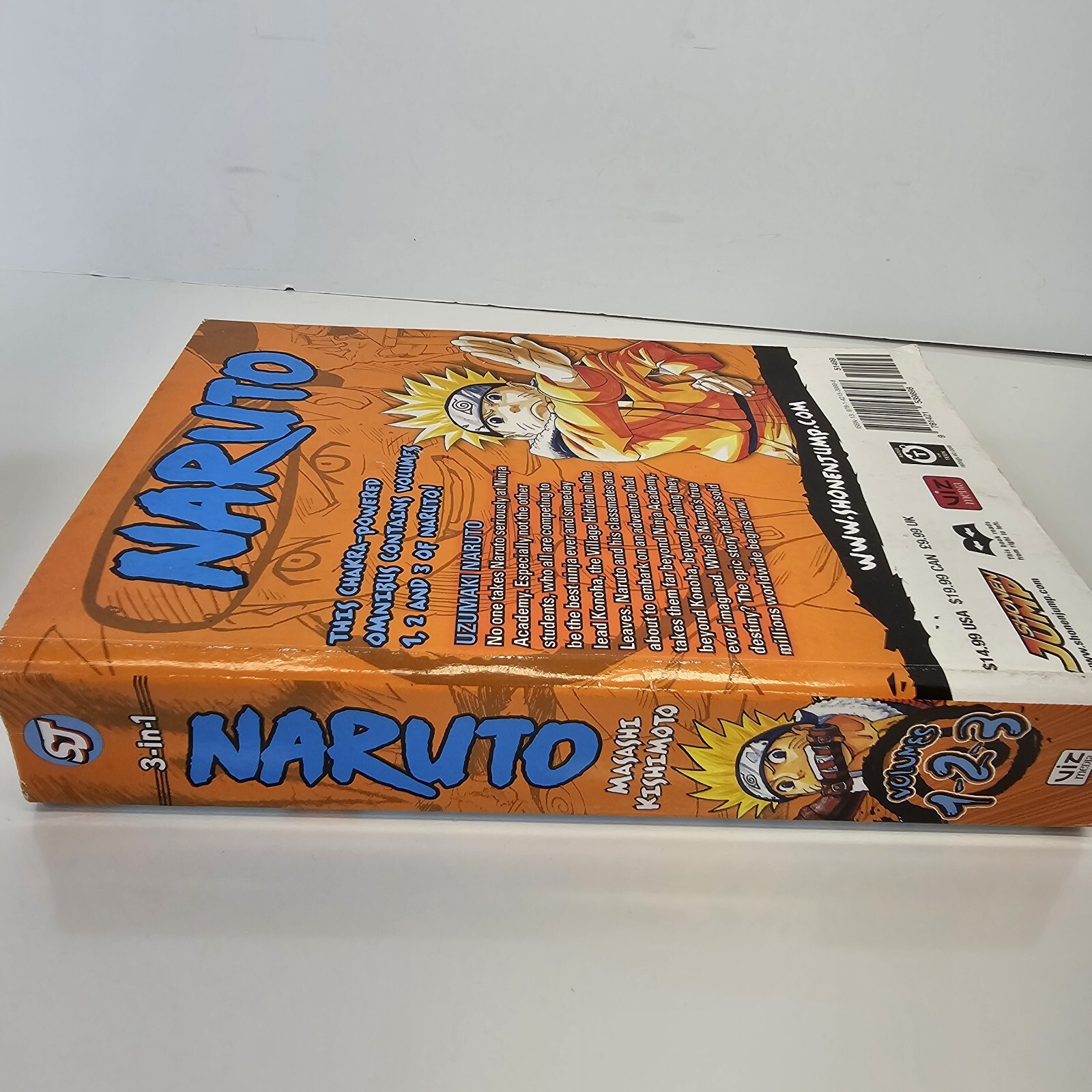 Naruto: 3-in-1 Edition (1-2-3) Volume 1 English Omnibus Manga Shonen Jump Viz