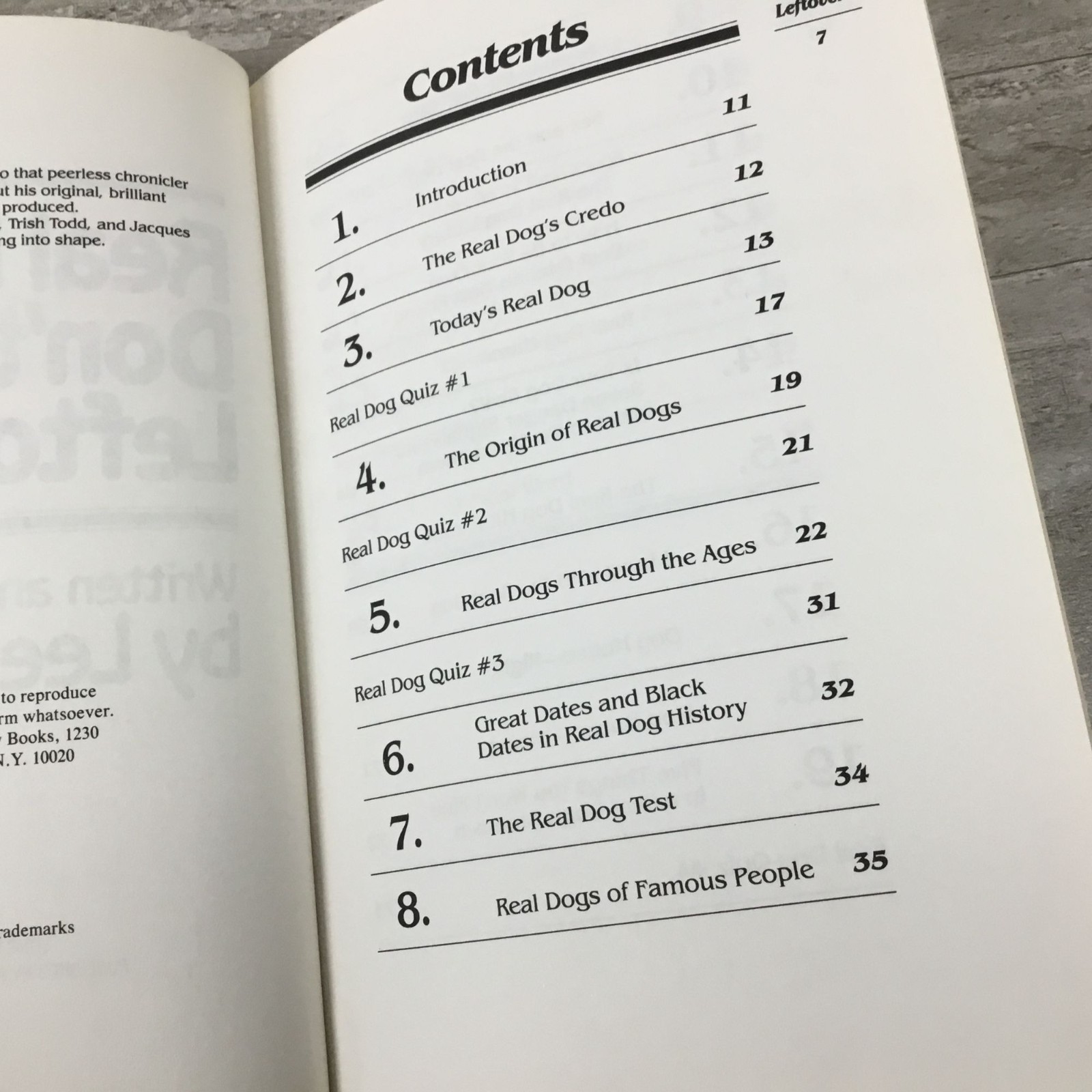 Real Dogs Dont Eat Leftovers By Lee Lorenz Hardcover Book Club Edition 1983
