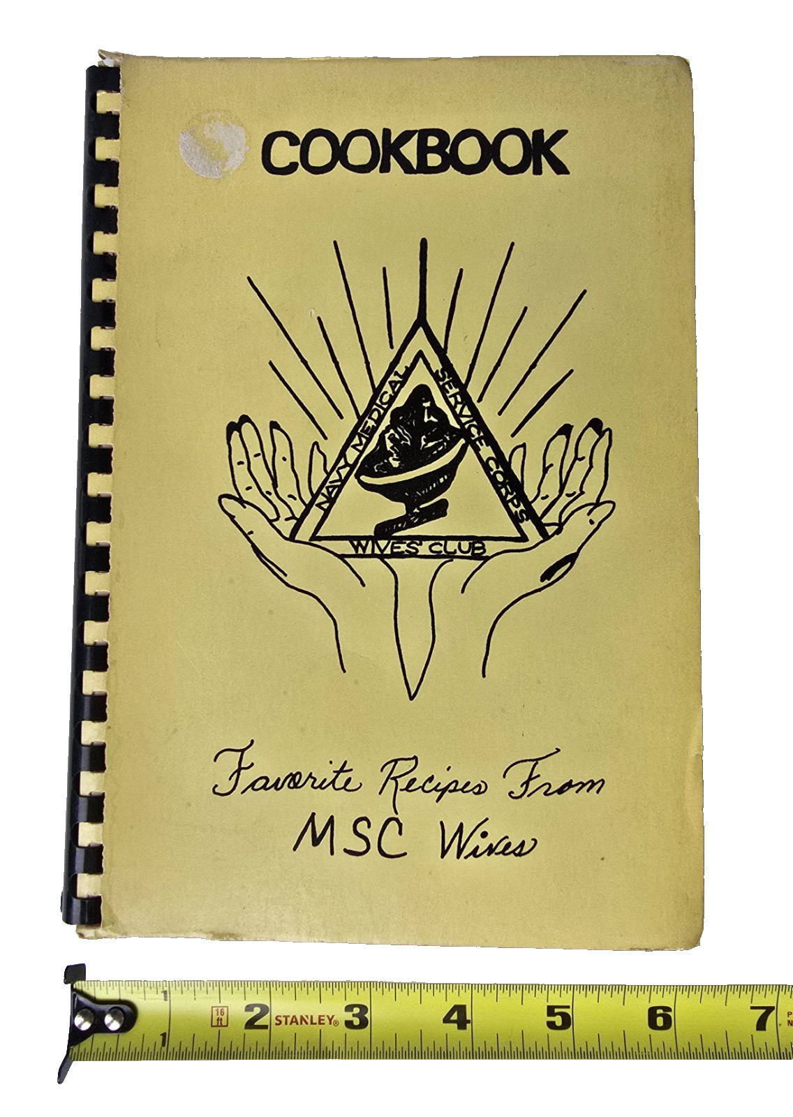 1975 Navy Medical Service Coprs Wives Club Cookbook Washington DC 62 Pages