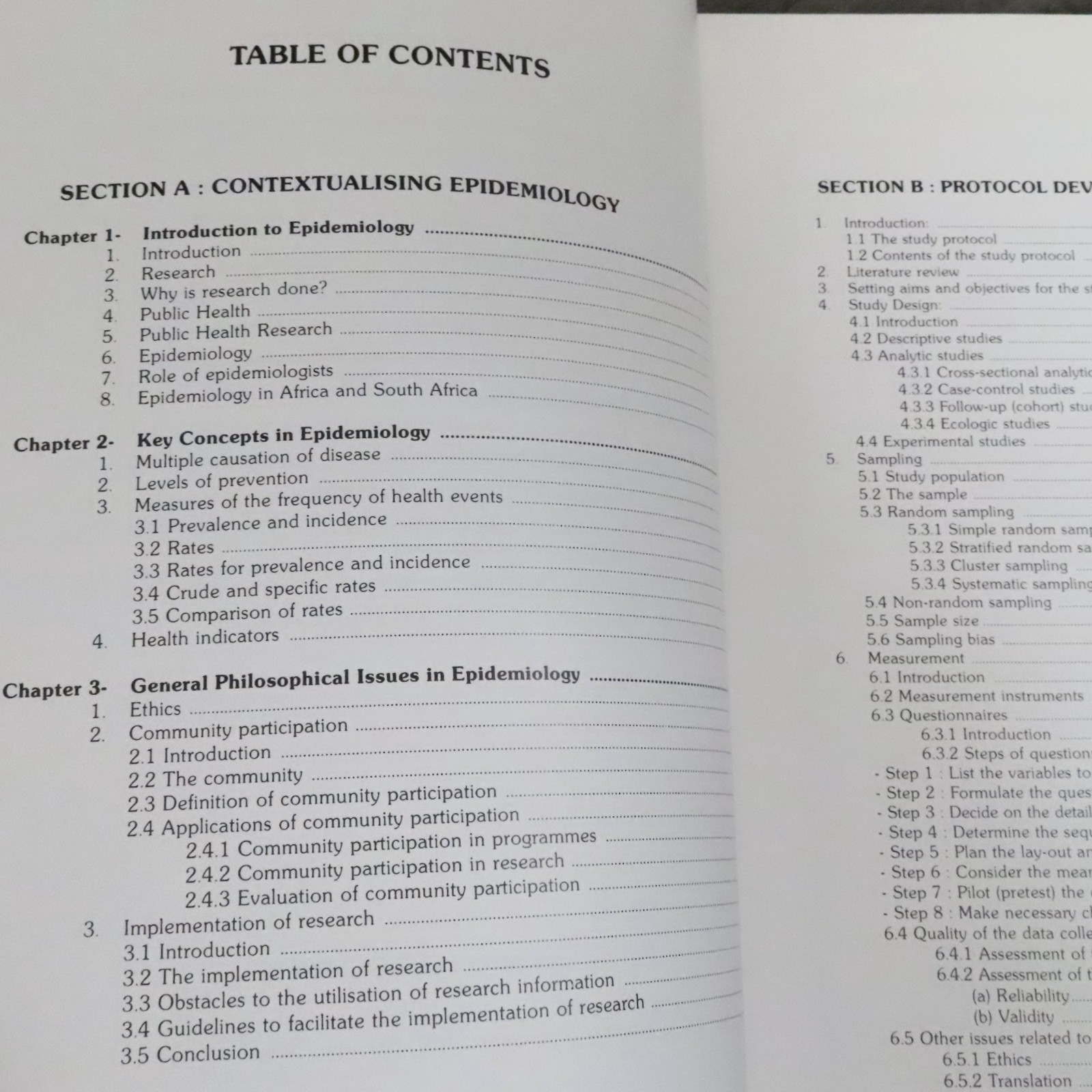 Introductory Manual Epidemiology Southern Africa, 1991 Medical Research Council