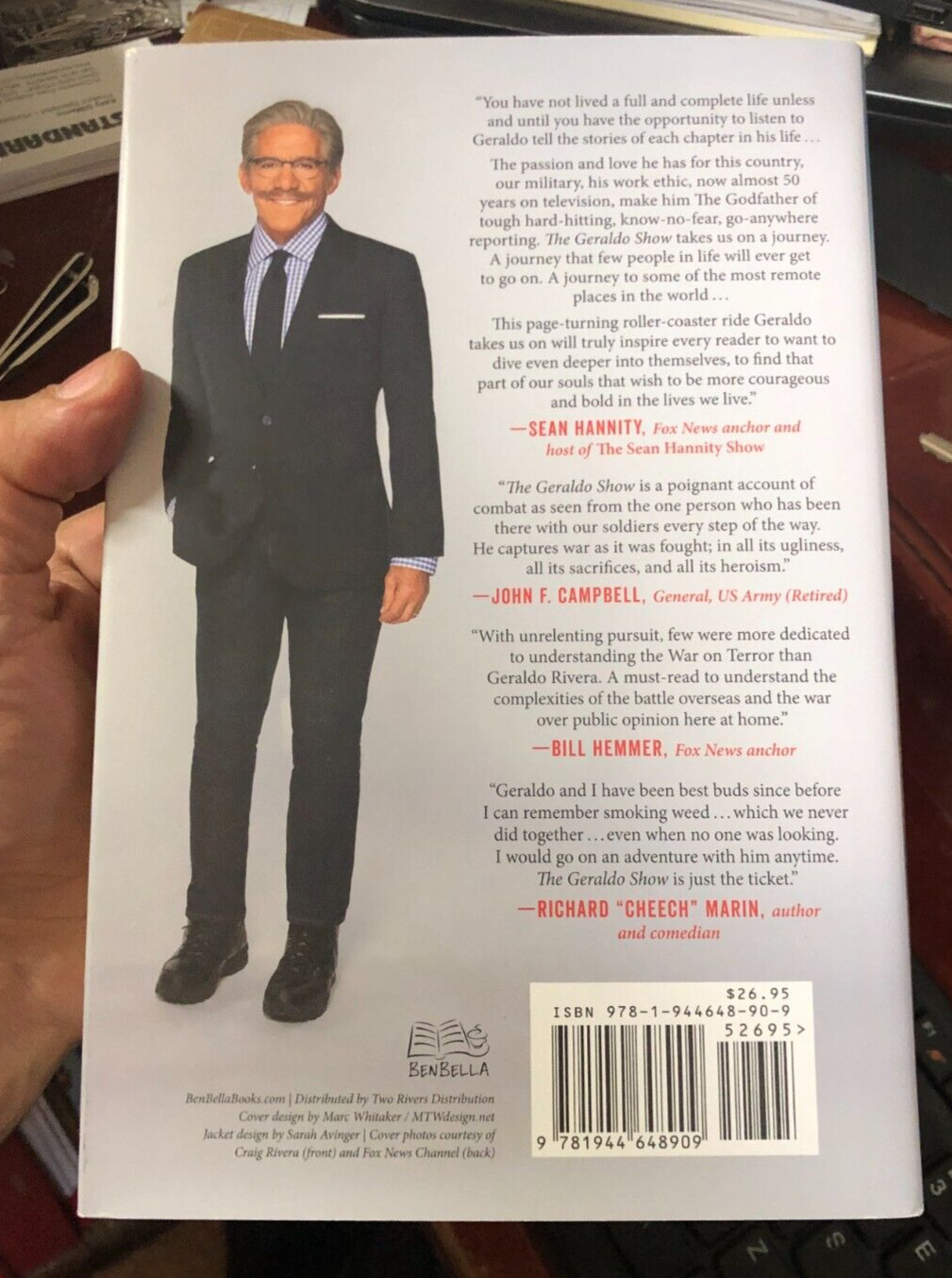 “The Geraldo Show – A Memoir” Geraldo Rivera Signed Benbella Books 2018