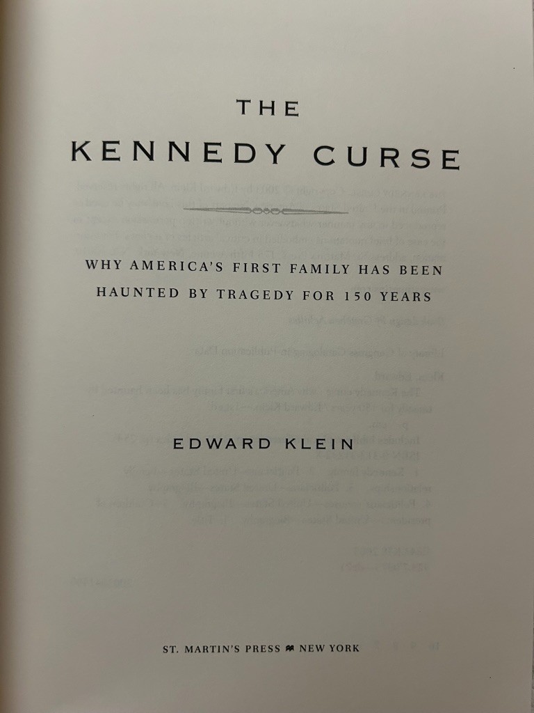 Edward Klein, The Kennedy Curse;Jim Marrs,Crossfire:The Plot That Killed Kennedy