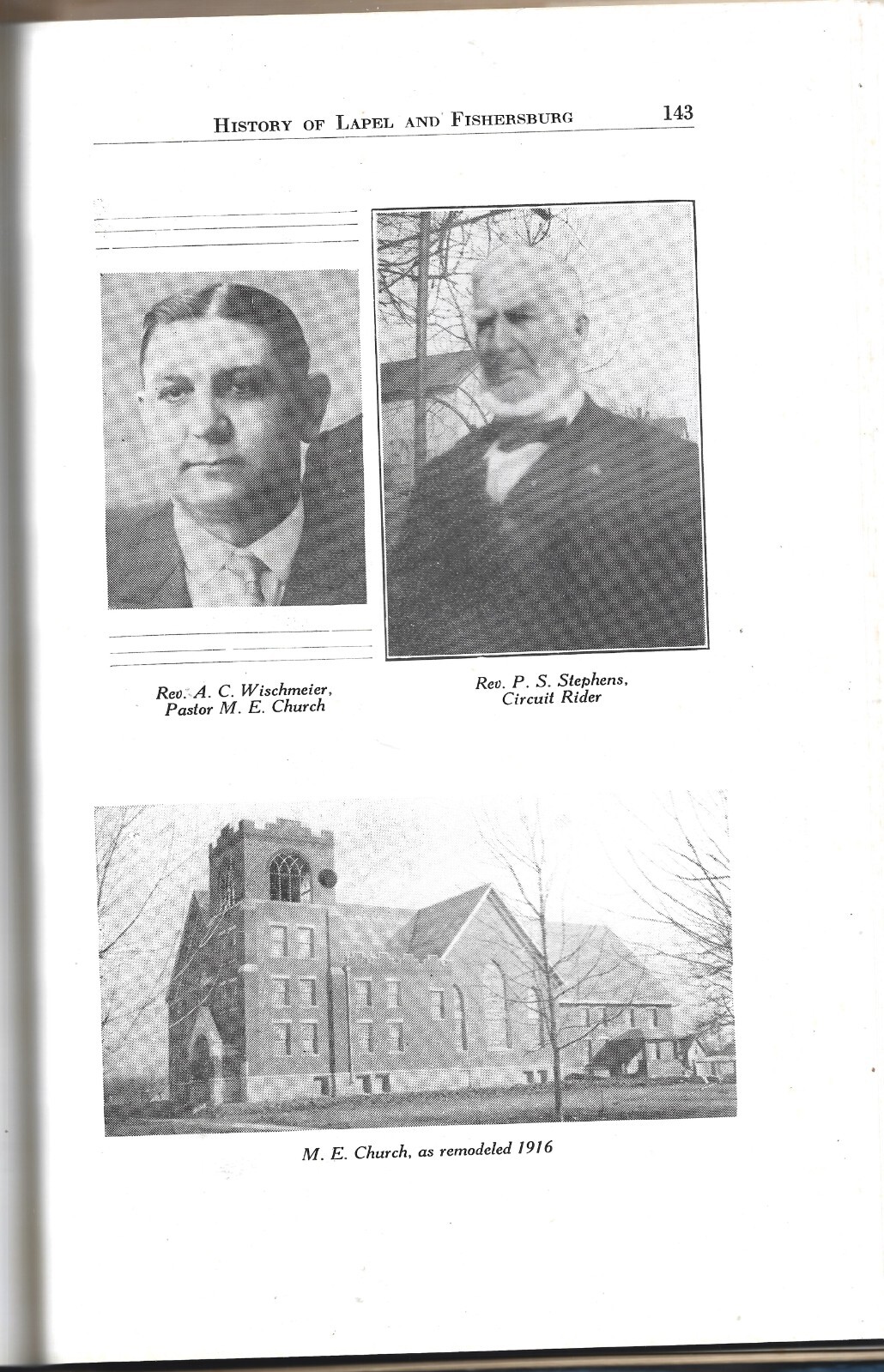 History of Lapel and Fishersburg HB w/out dj-Cascadden-1938-201 pages