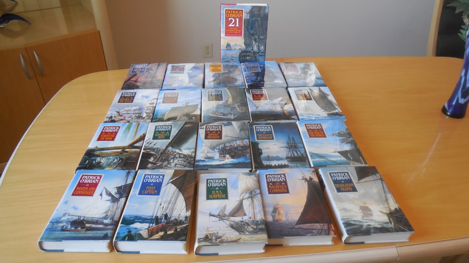 Patrick O’Brian Aubrey Maturin 21 Vol COMPLETE Set HC/DJ Norton