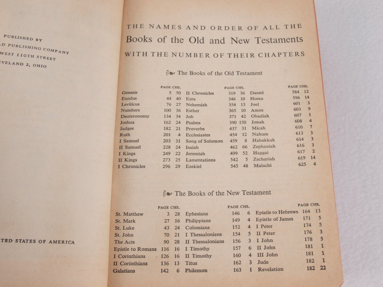 Holy Bible King James Version KJV World Publishing Vintage Red Letter 7.5 x 5.5″