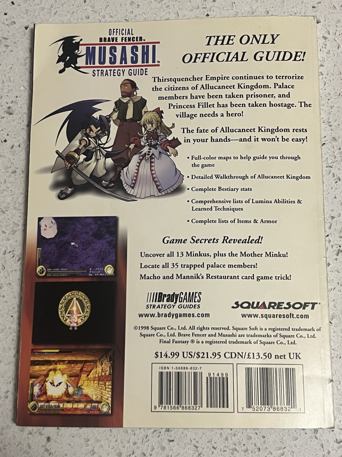 Official Brave Fencer Musashi: Strategy Guide (Bradygames Strategy Guides)