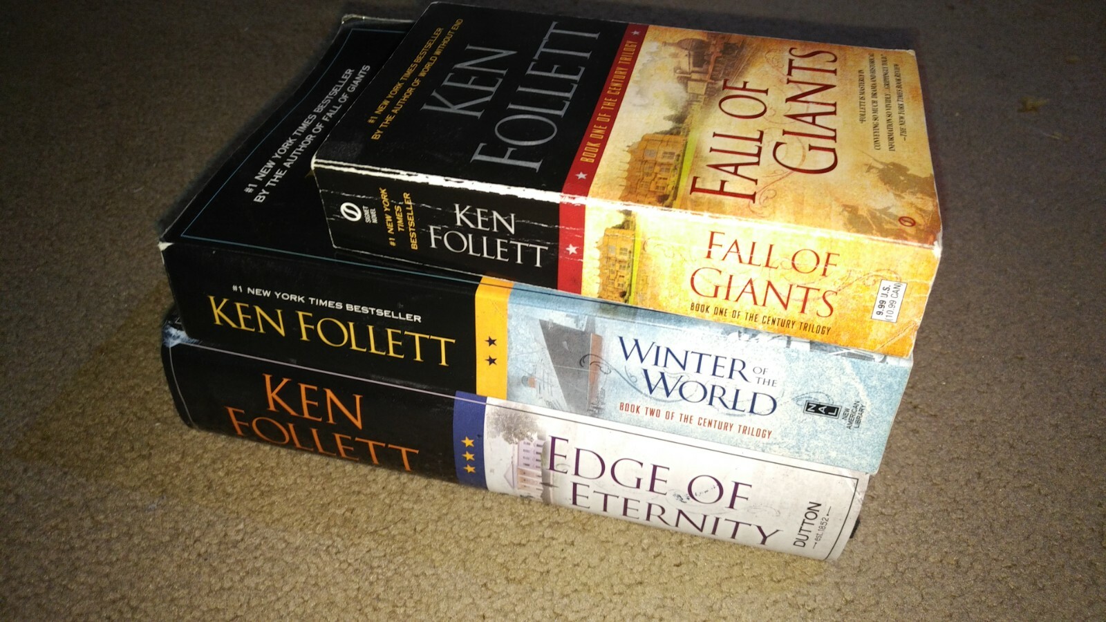 Ken Follet “Centuries” Complete Trilogy; books 1-3