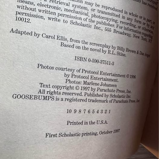 RARE GOOSEBUMPS TV SERIES # 16 ATTACK OF THE JACK-O’ LANTERNS FIRST PRINT