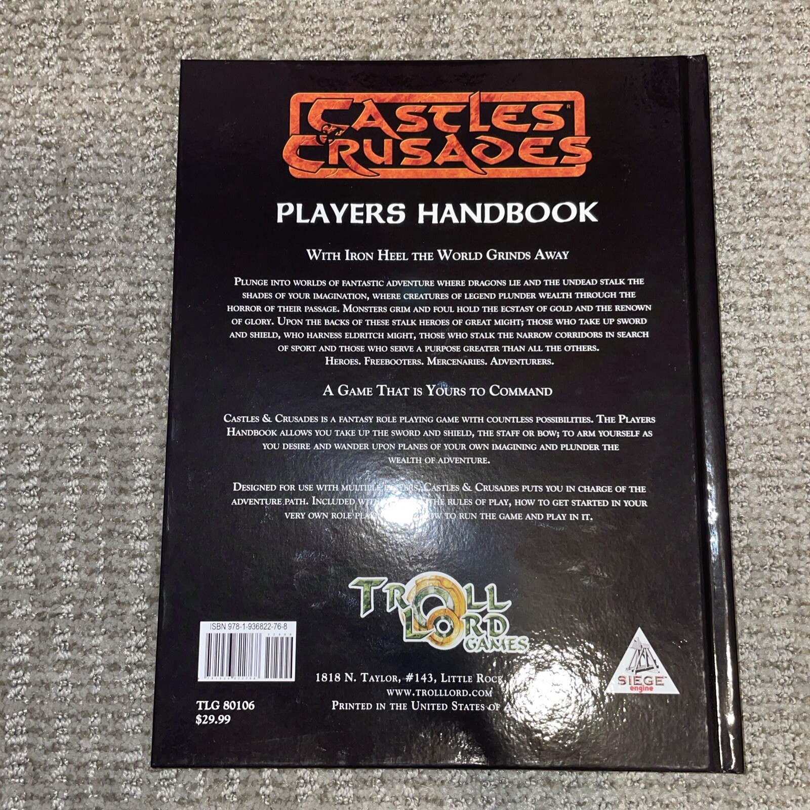 Castles & Crusades Players Handbook Hardcover – 2014 by Davis Chenault TLG80106