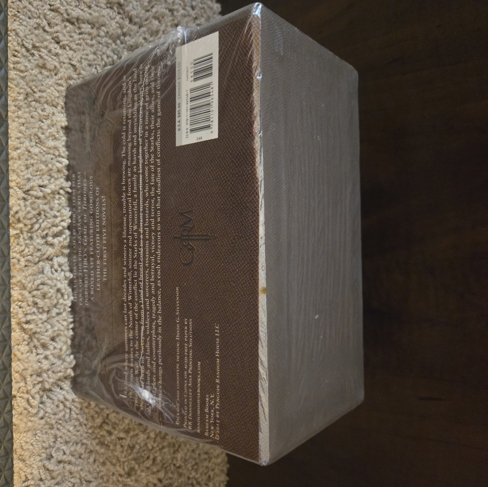 George R.R. Martin A Song of Ice and Fire Leather Cloth 5 Book Boxed Set Sealed
