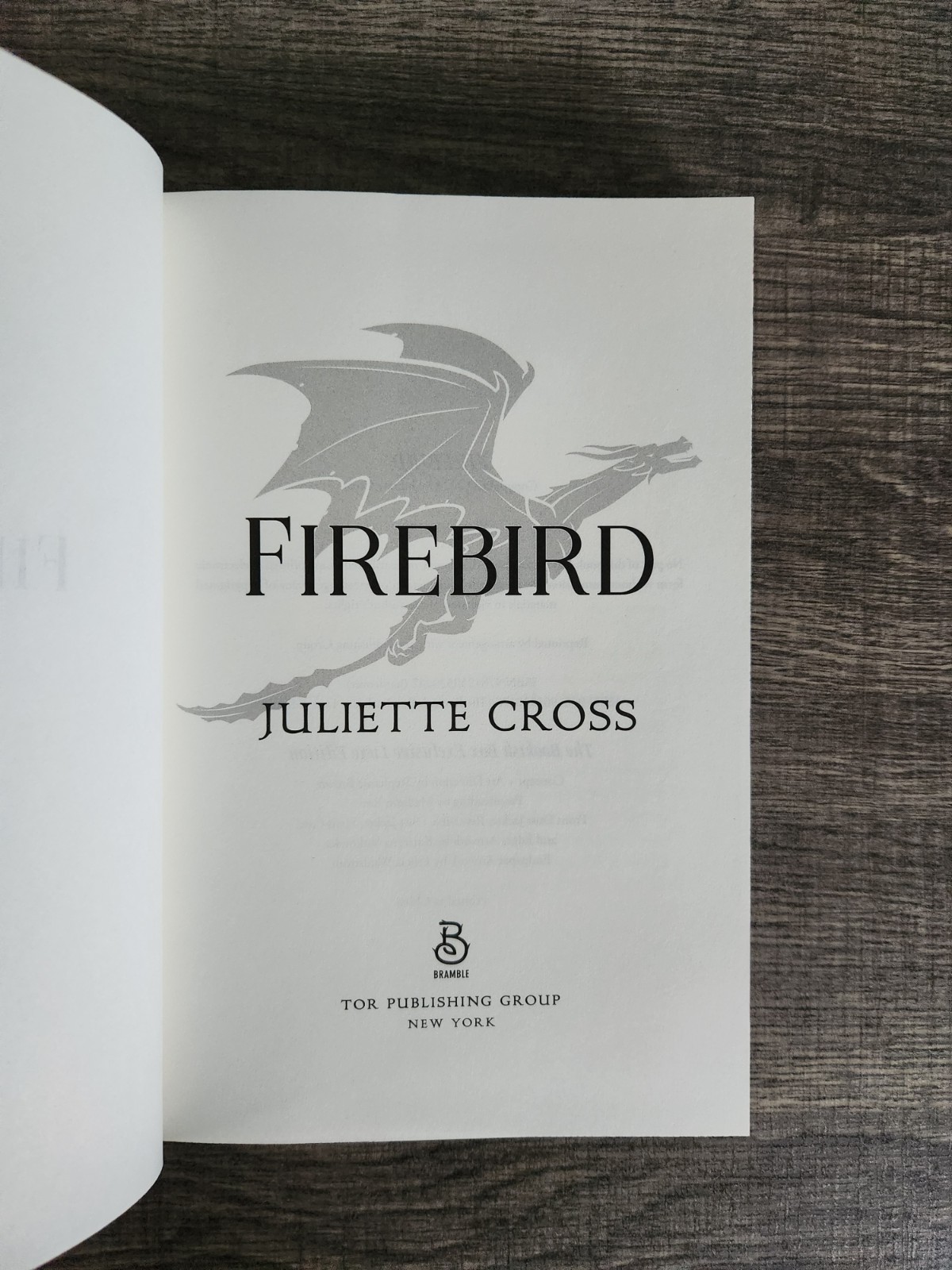 Juliette Cross Firebird 2025 Signed Bookish Box Exclusive Deluxe HC Edition