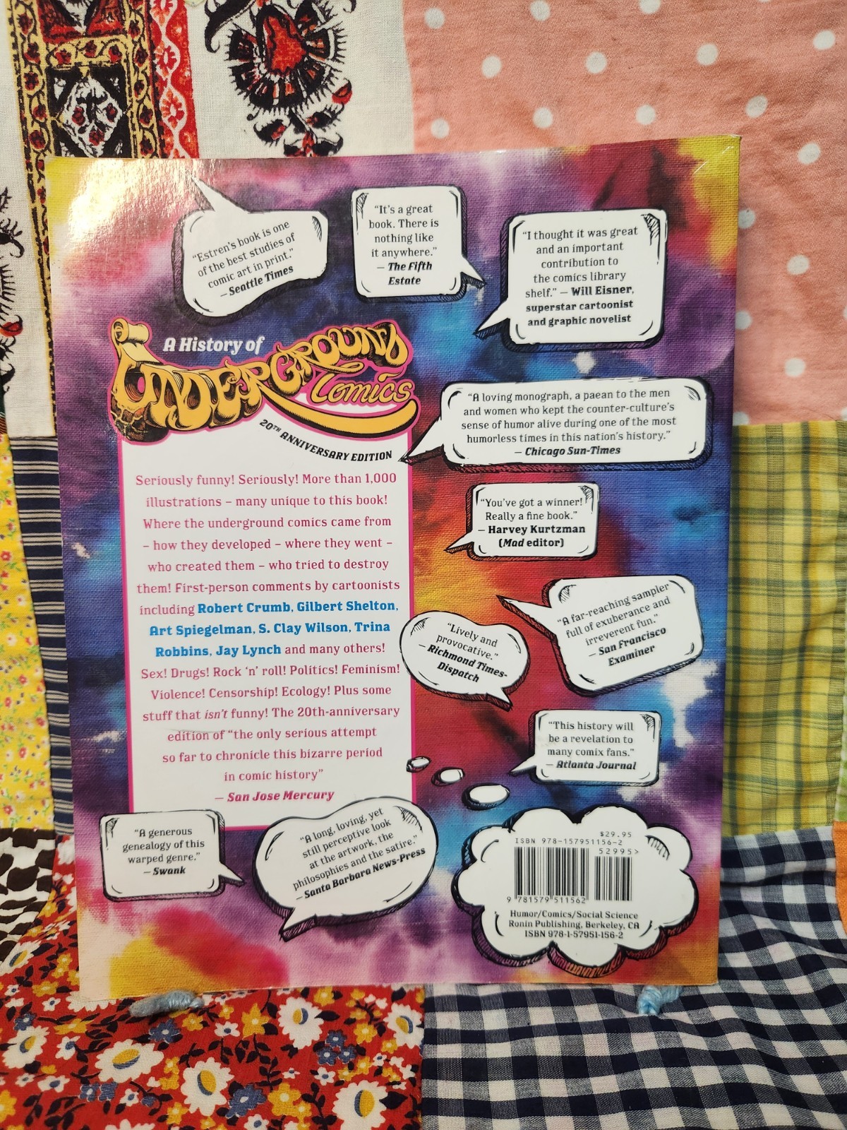 HISTORY OF UNDERGROUND COMICS Book Mark James Estren Softcover 20th Anniversary