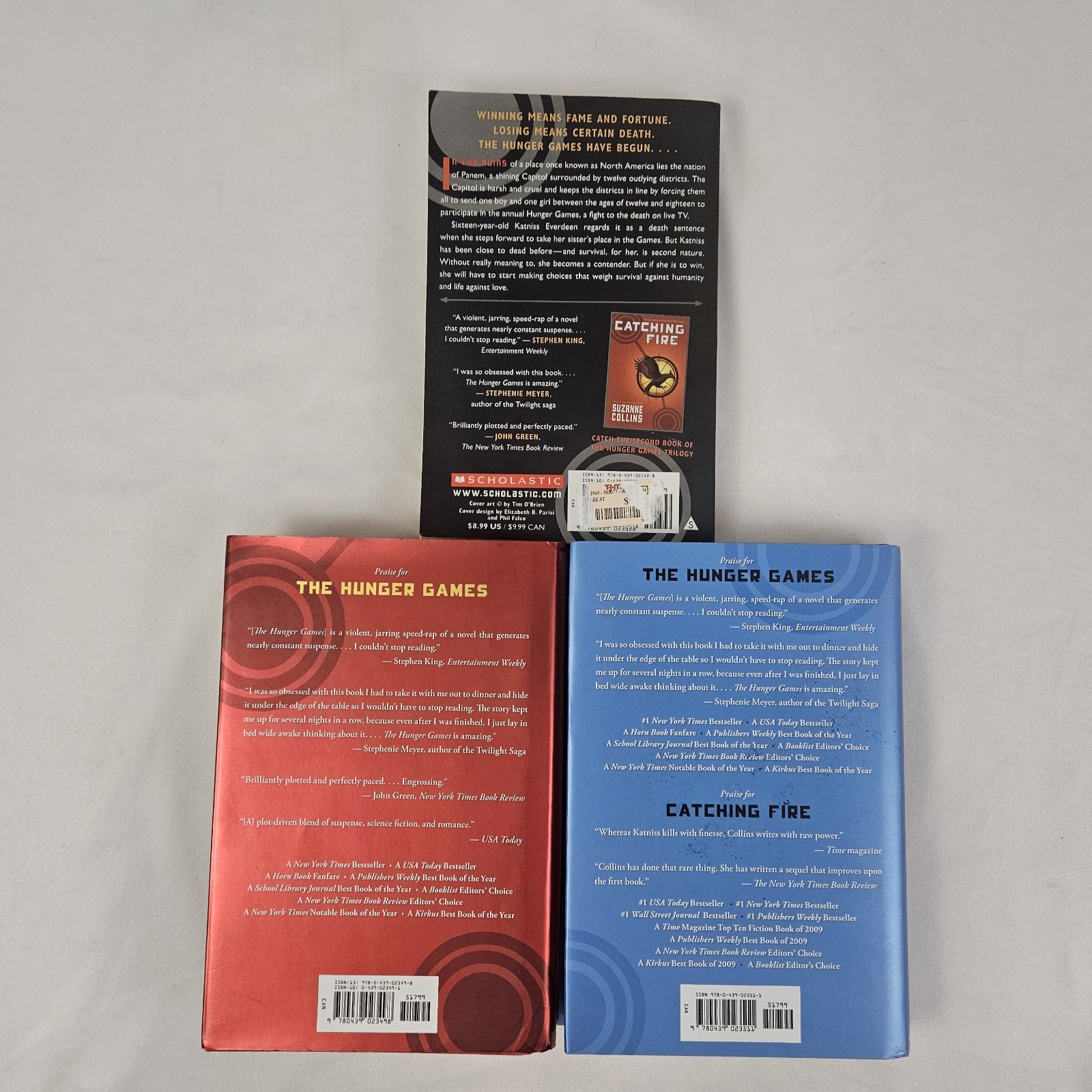 3 Hunger Games Trilogy by Suzanne Collins Book Set – Hardcover/Paperback
