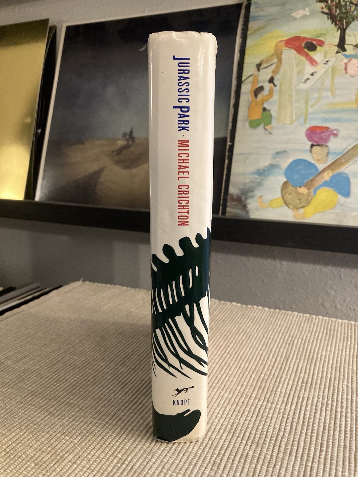 Jurassic Park by Michael Crichton – 1st Edition, 5th Print Hardcover! – GOOD!