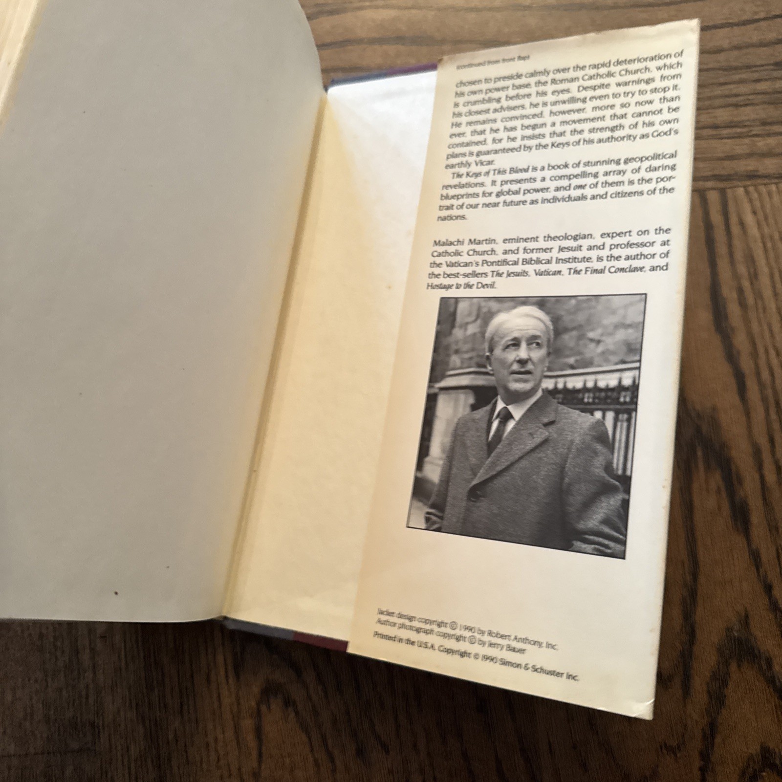 The Keys Of This Blood The Struggle For World Dominion Malachi Martin 1st Print