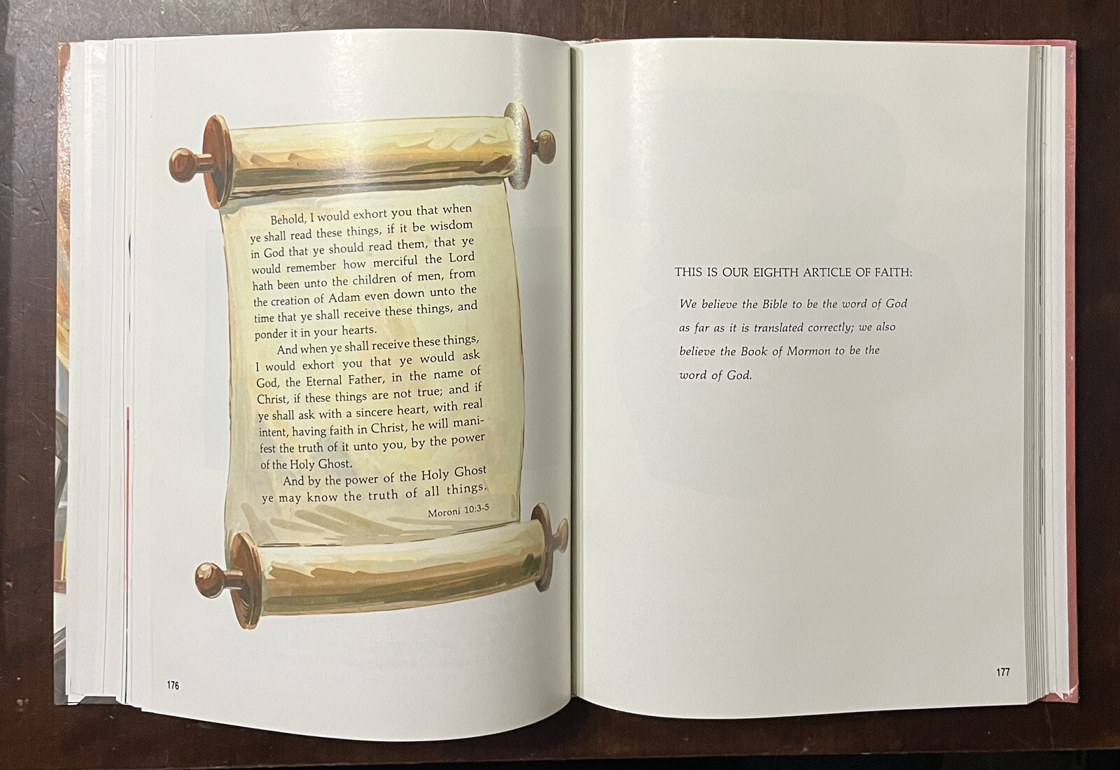 Illustrated Articles of Faith 1987 LDS Mormon RARE Single Volume 323 Pages