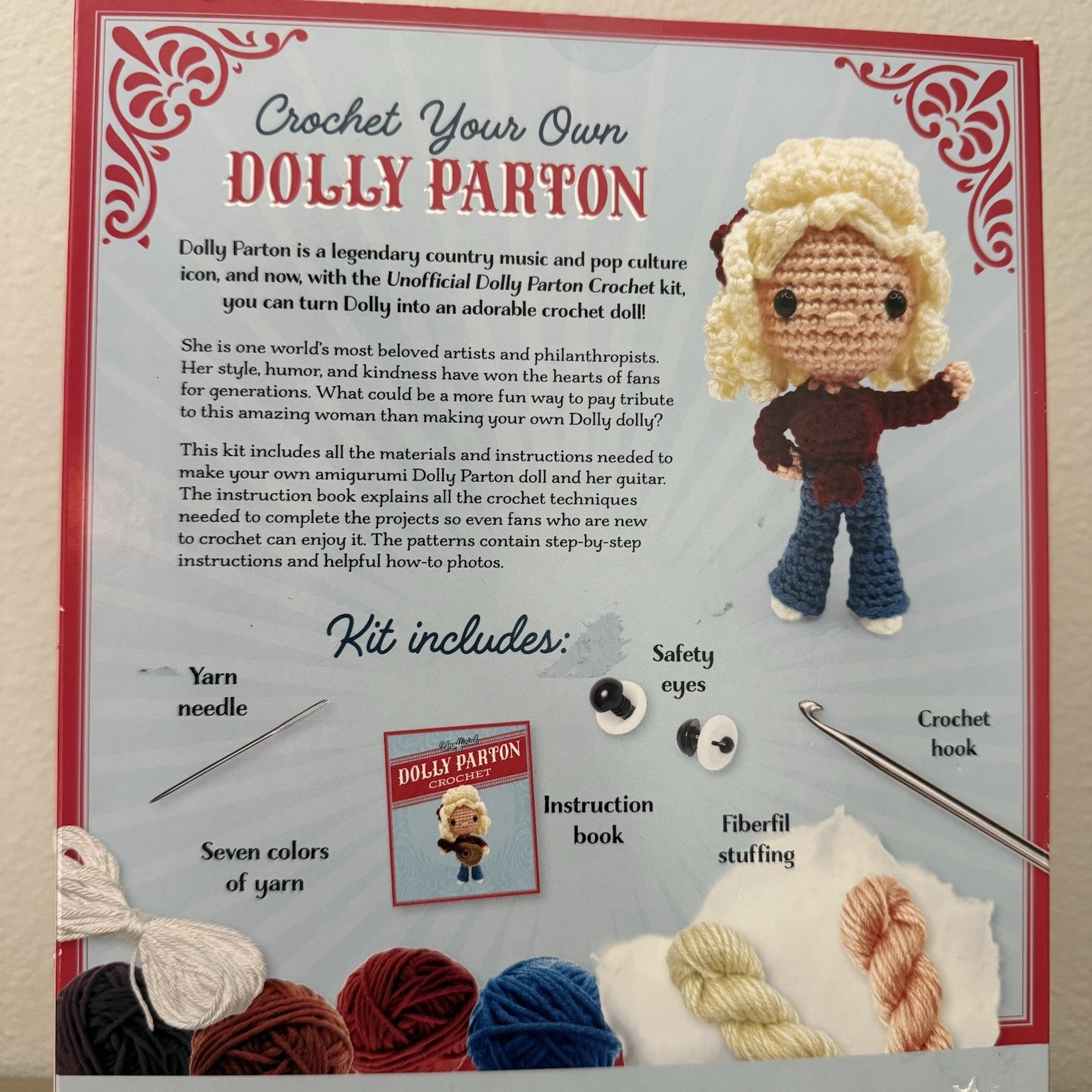 Unofficial Dolly Parton Book and Crochet Kit (Mixed Media Product)
