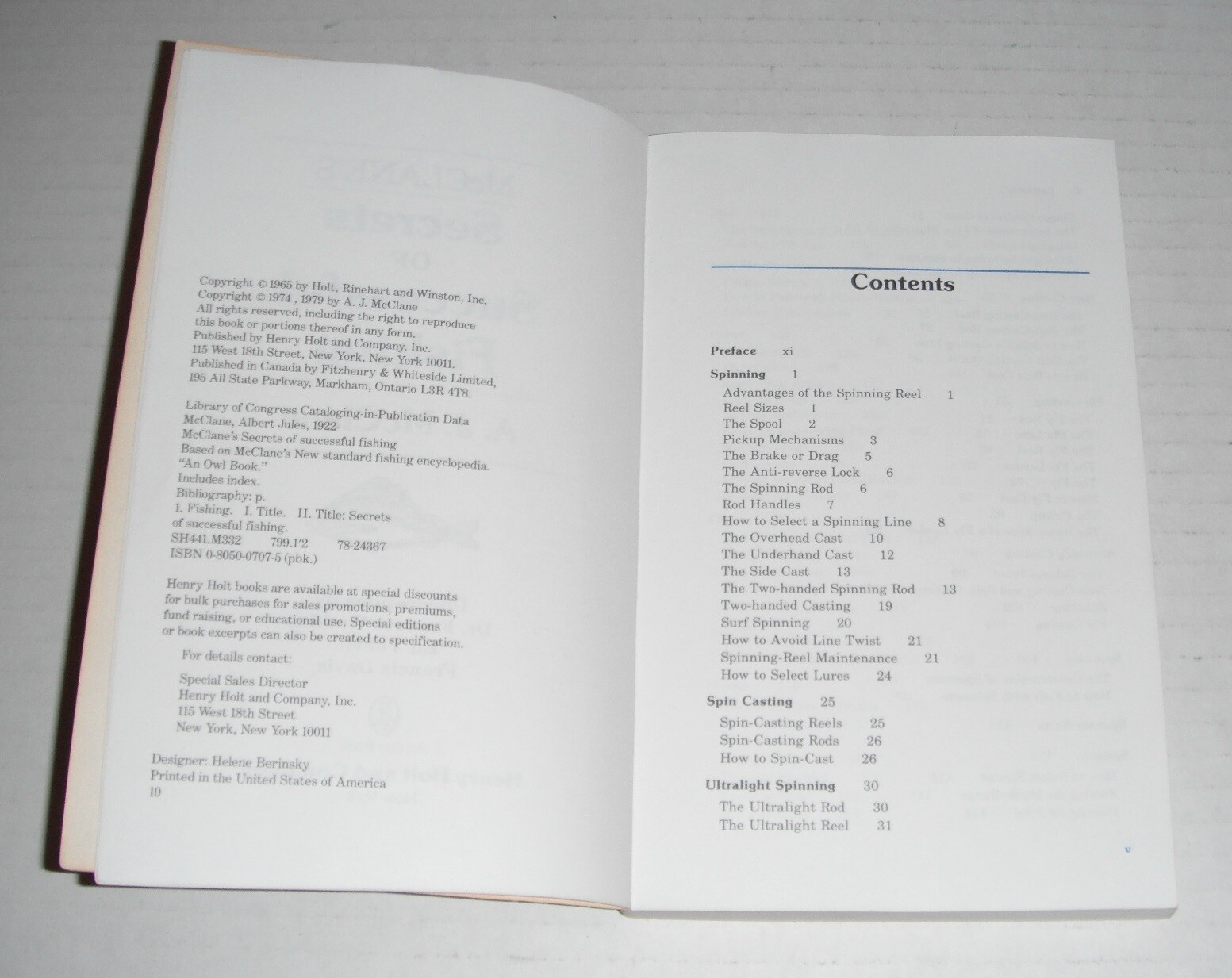 McClane’s Secrets of Successful Fishing ..1979….approx 280 pages….old der…