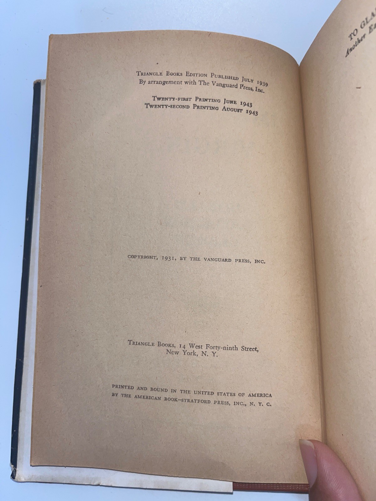 Impatient Virgin [Hardcover] Donald Henderson Clarke 1943